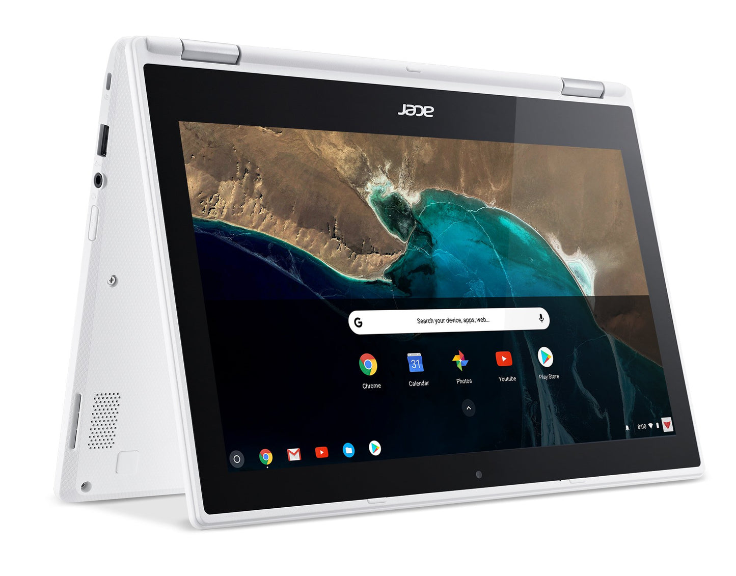 Acer Chromebook R 11 Convertible 11.6-Inch HD Touch Intel Celeron N3150 4GB DDR3L 32GB CB5-132T-C1LK Denim White