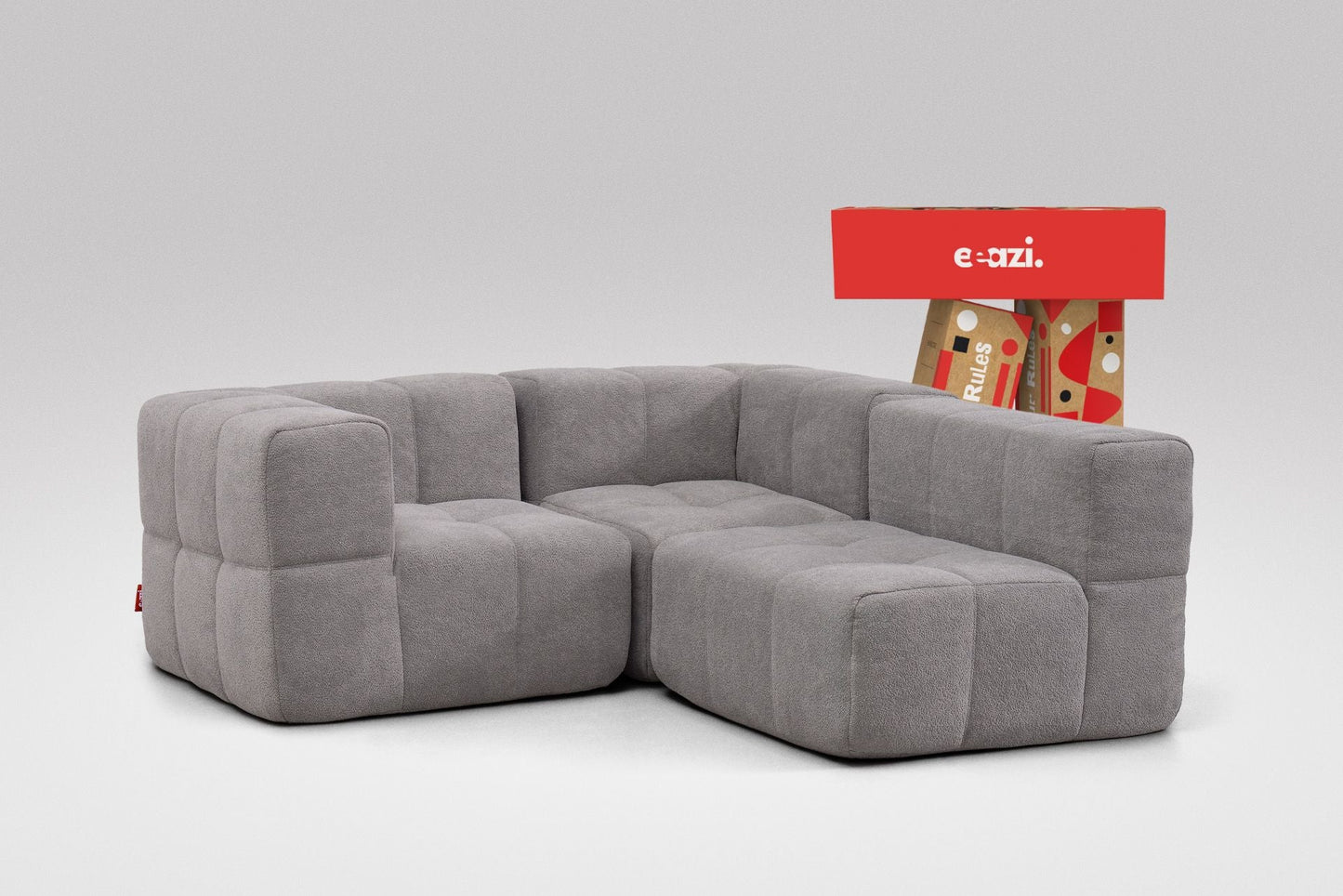 3-Piece Modular Sofa – Grey