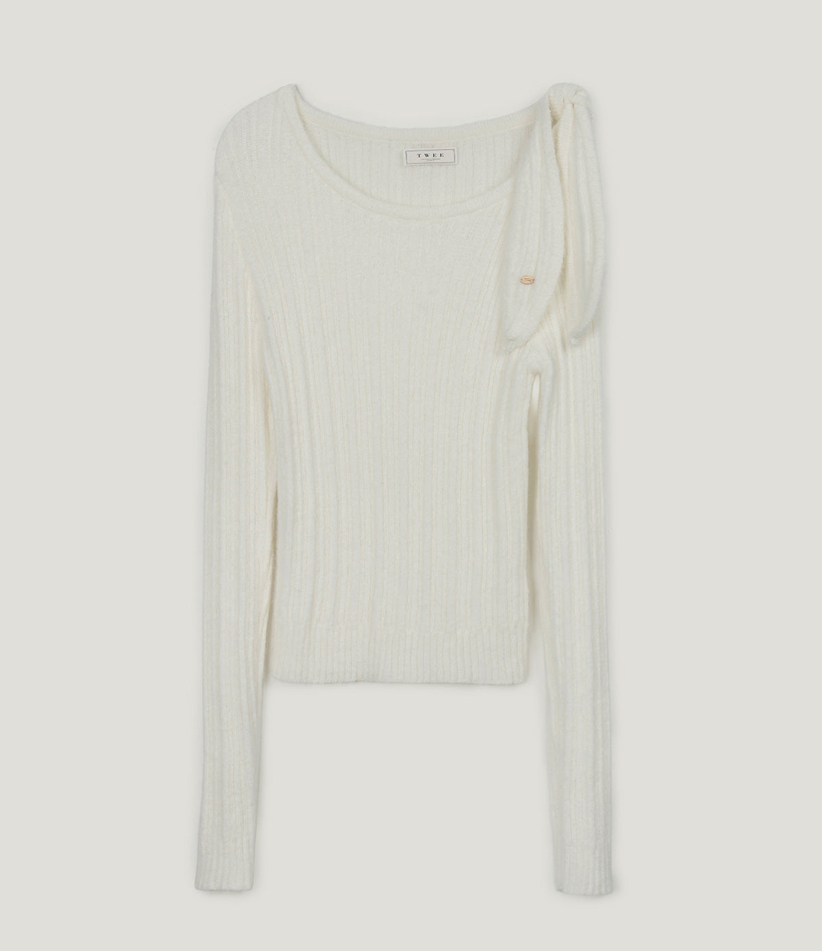 Bohe Shoulder Cut-Out Strap Knit Top