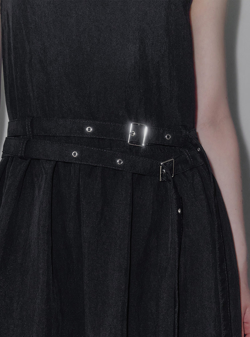Niv double strap sleeveless long dress