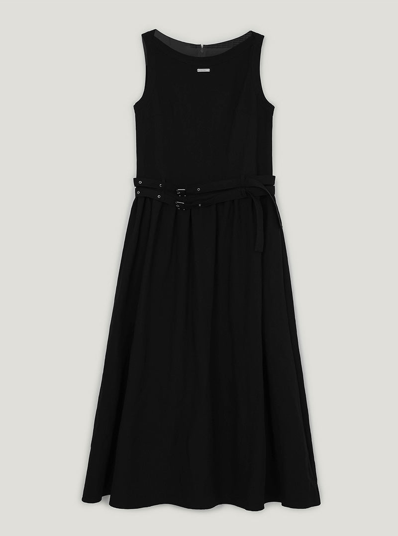 Niv double strap sleeveless long dress