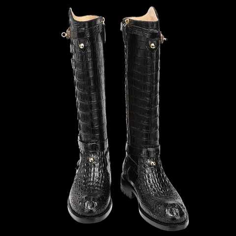 Crocodile Knee High Boots Women