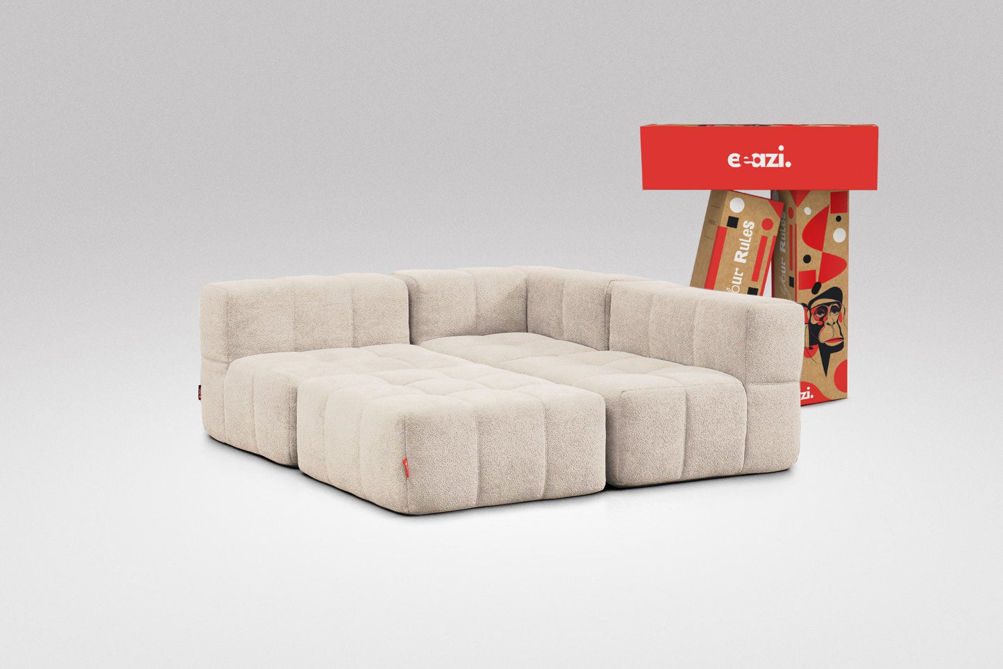 4-Piece Modular Sofa – Beige