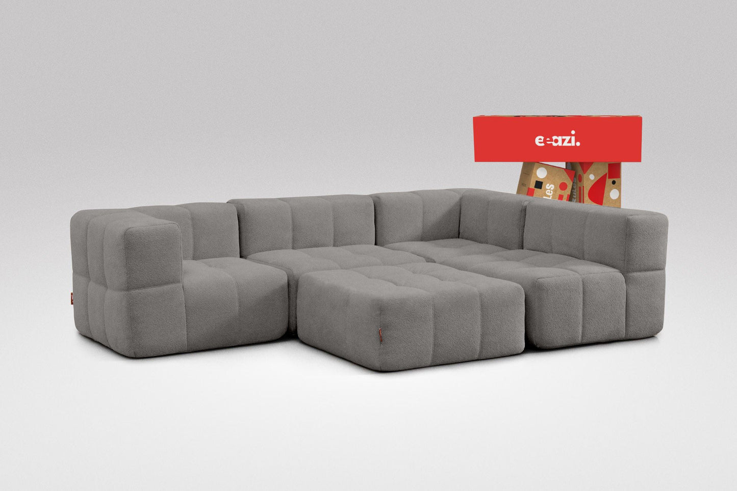 5-Piece Modular Sofa – Grey
