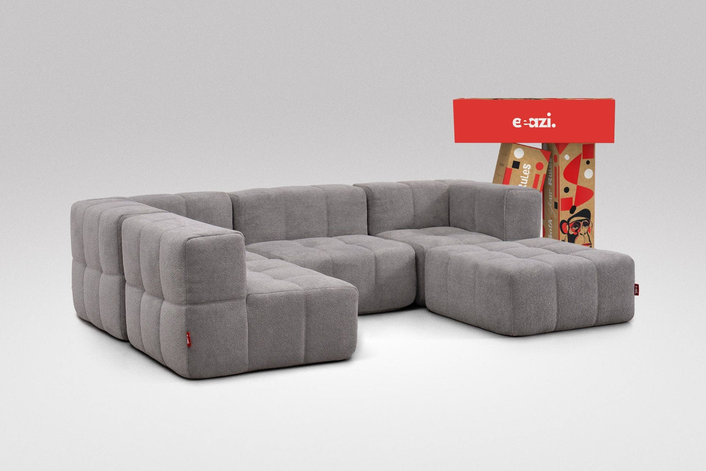 5-Piece Modular Sofa – Grey