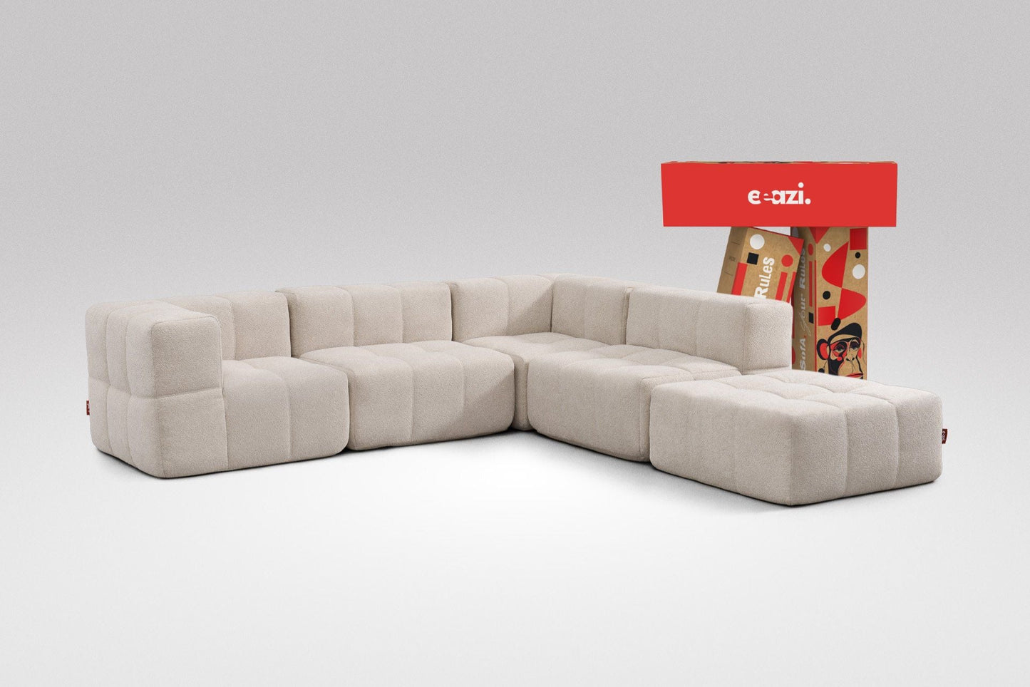 5-Piece Modular Sofa – Beige