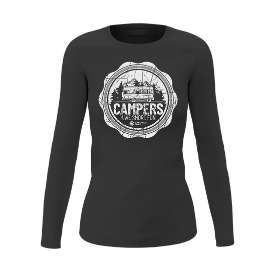 Camping Seal Women Long Sleeve Shirt