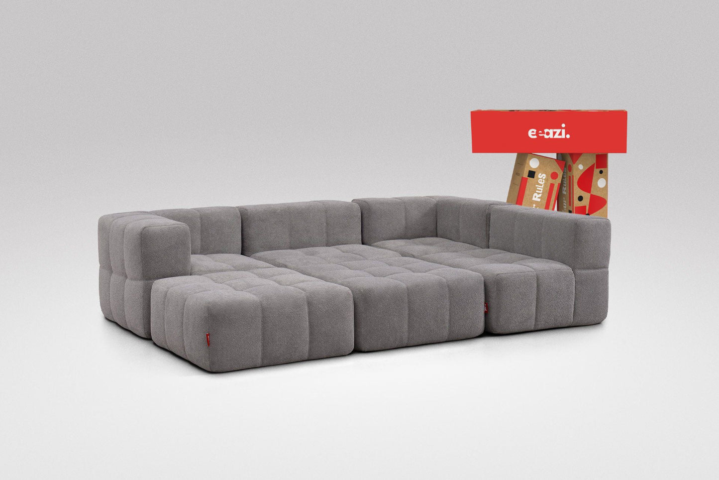 6-Piece Modular Sofa – Grey