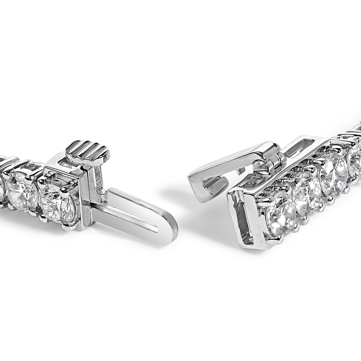 IGI Certified 14K White Gold 11.0 Cttw Lab Grown Diamond Tennis Bracelet