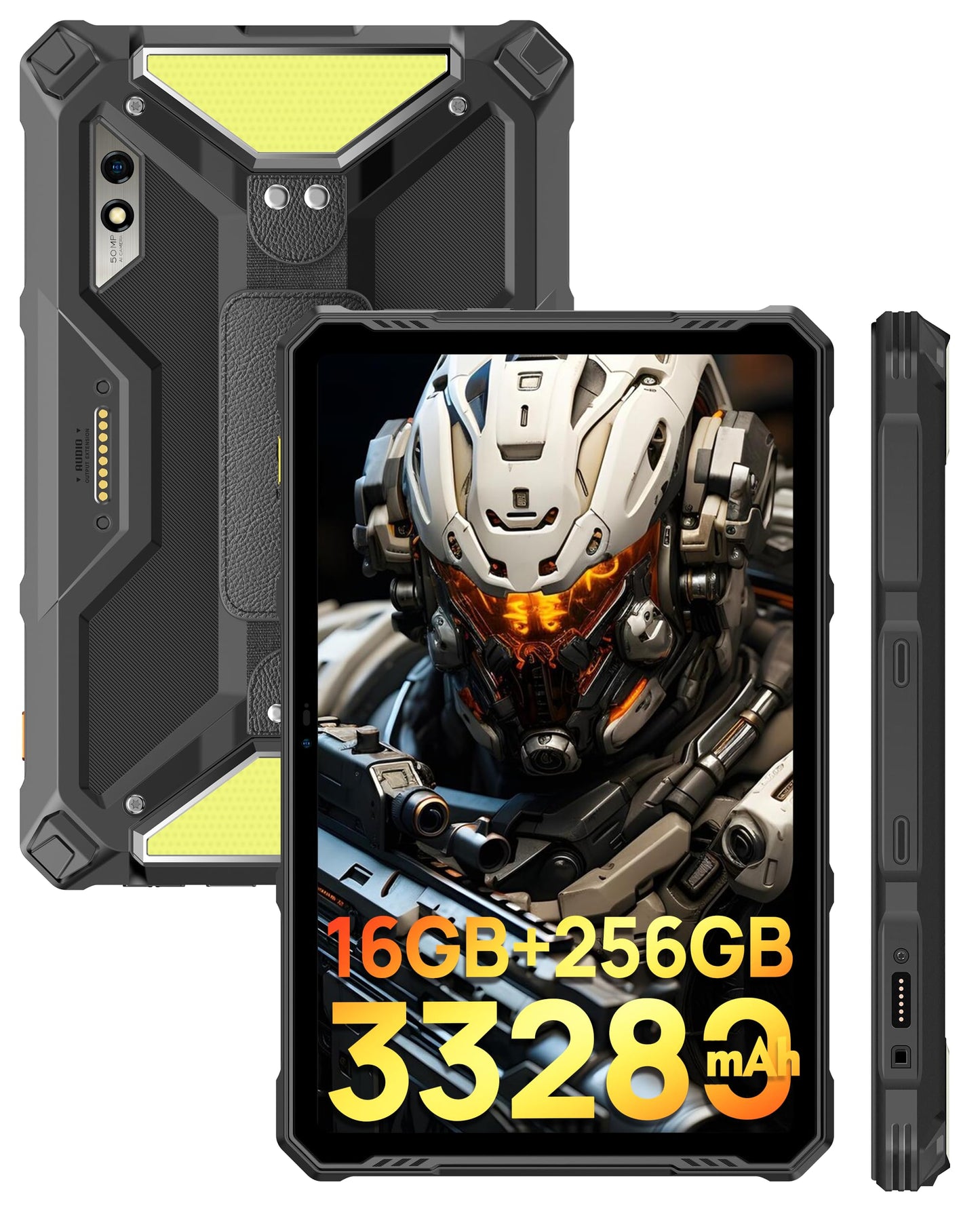 Ulefone Armor Pad 3 Pro Rugged Tablet 4G 33280mAh(66W) 10.36" 2K Display IP68/69K 50MP + 32MP Dual 1100LM LED Lights 16GB + 256GB Android 13 uSmart Expansion Connector HDMI Port NFC