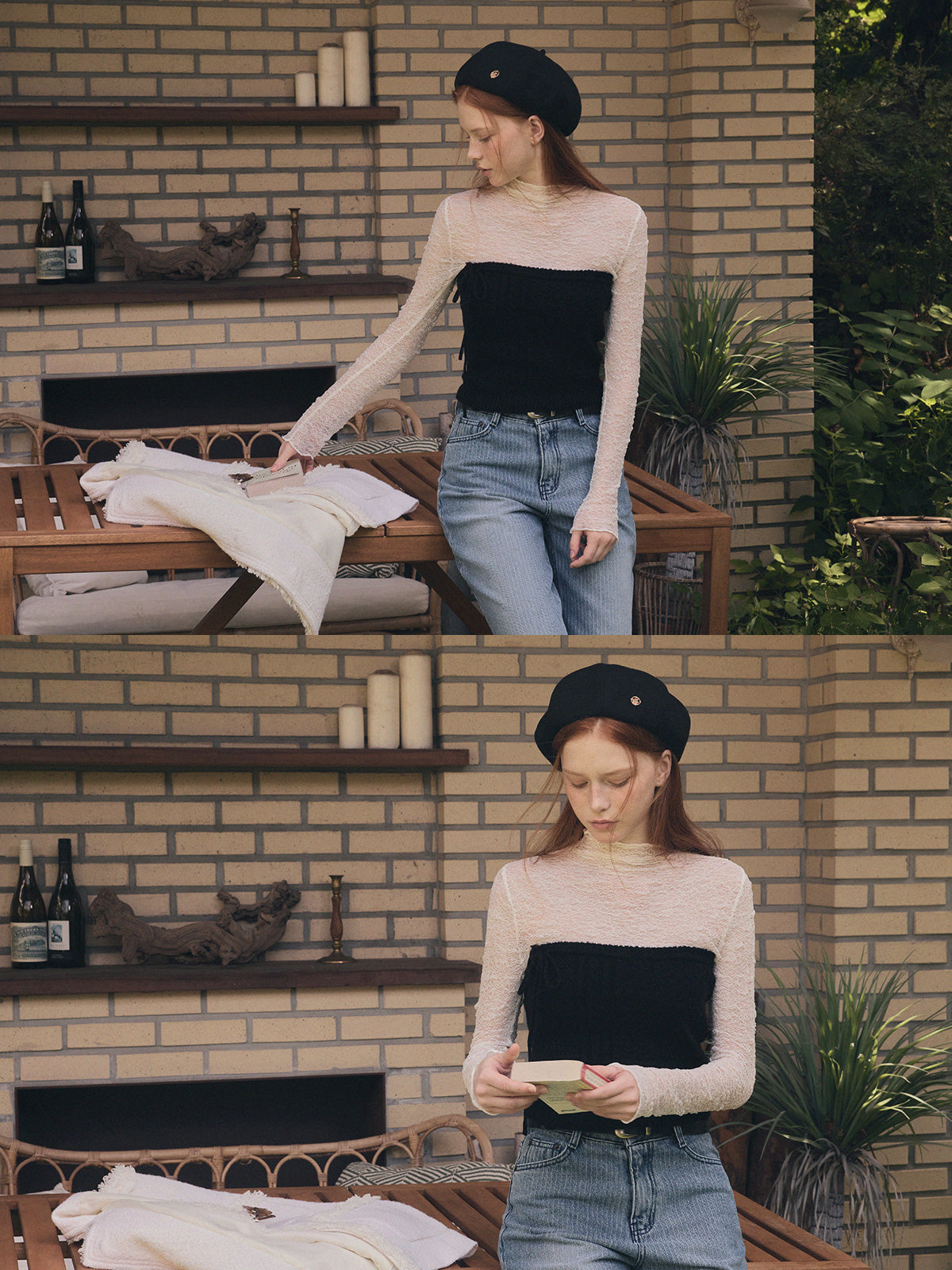 Mien Strap Knit Bustier