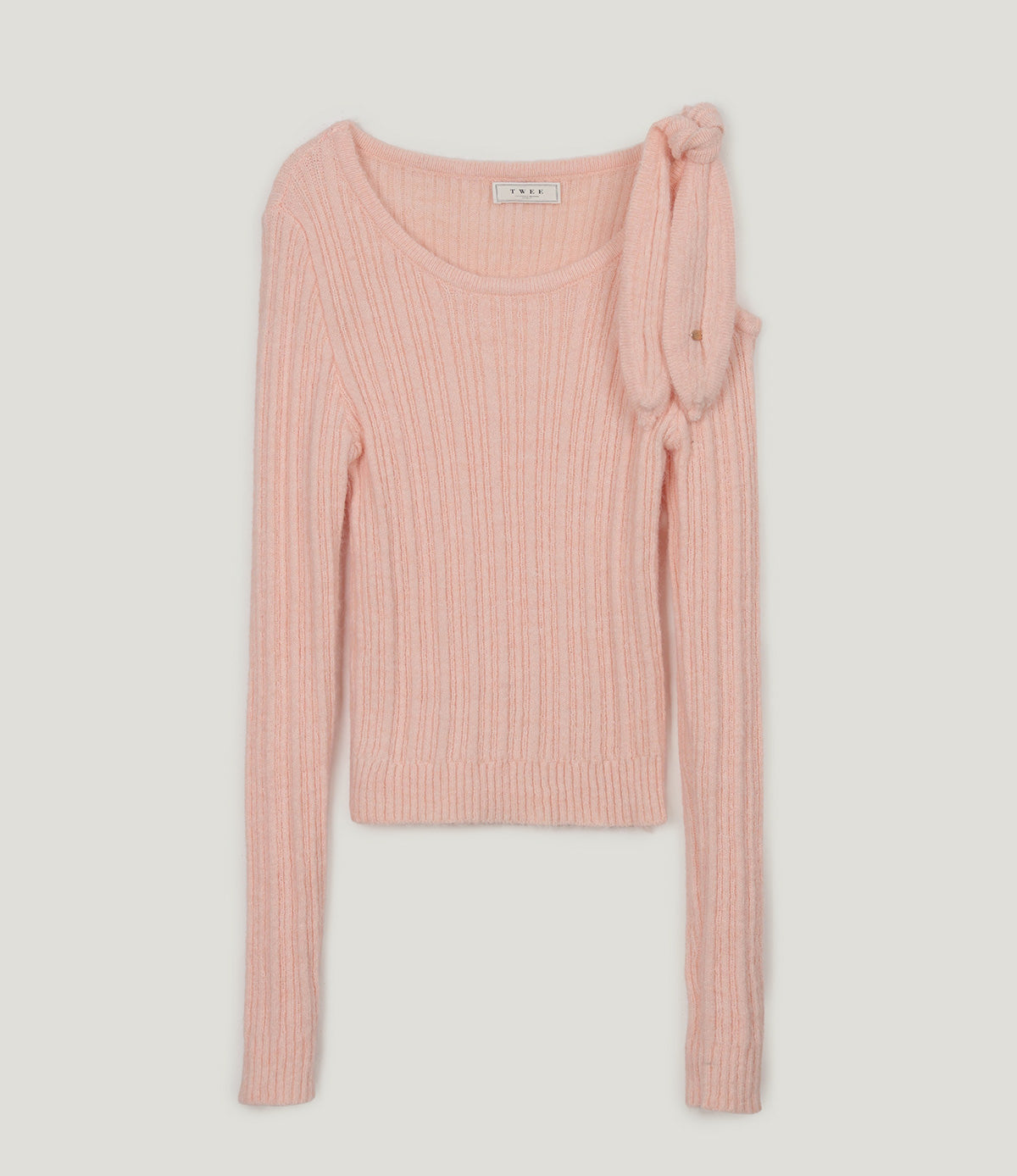 Bohe Shoulder Cut-Out Strap Knit Top
