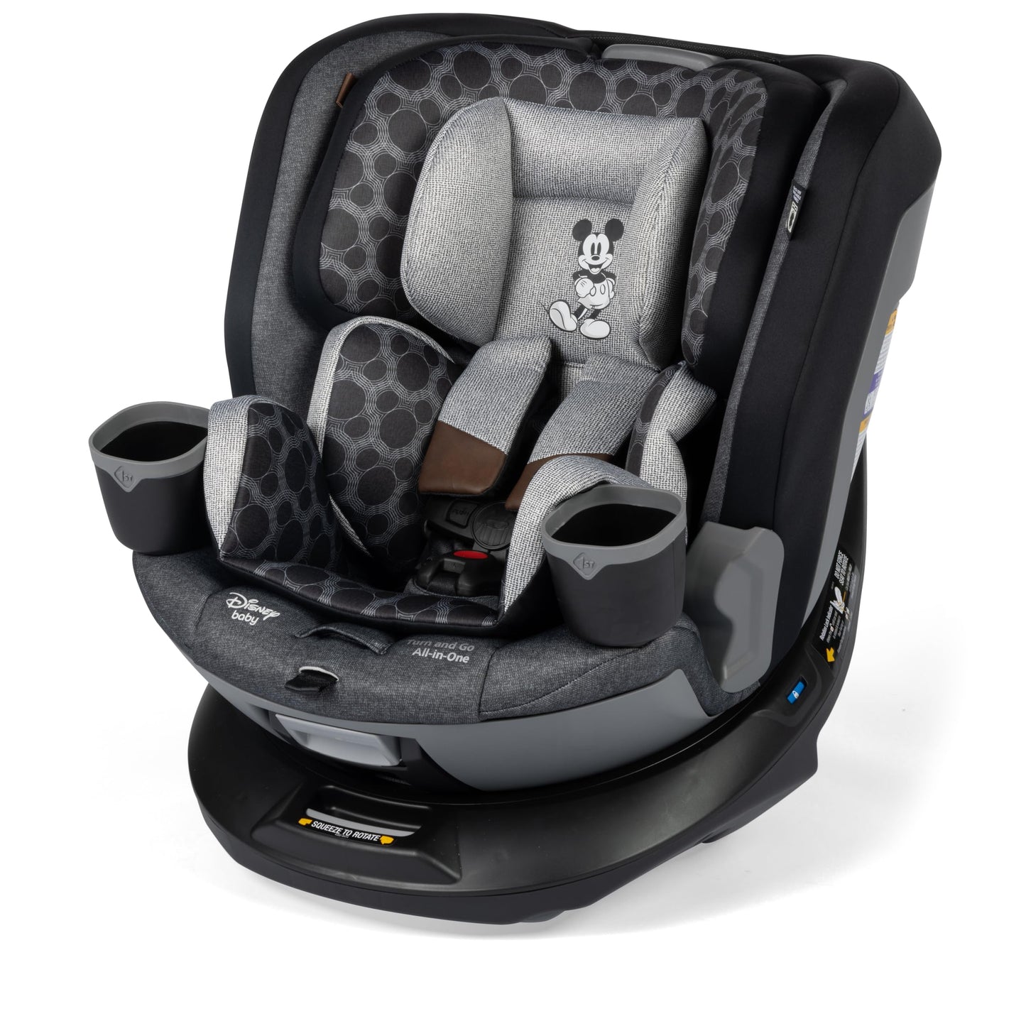 Disney Baby Turn and Go 360 Rotating All-in-One Convertible Car Seat Vintage Mickey Mouse