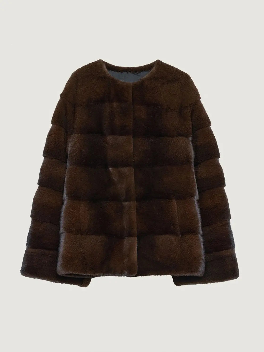 Fireladyfur Women's Purple Label Mink Coat | Horizontal Spine Tailoring | Mink Fur Outerwear“Legacy Mink”