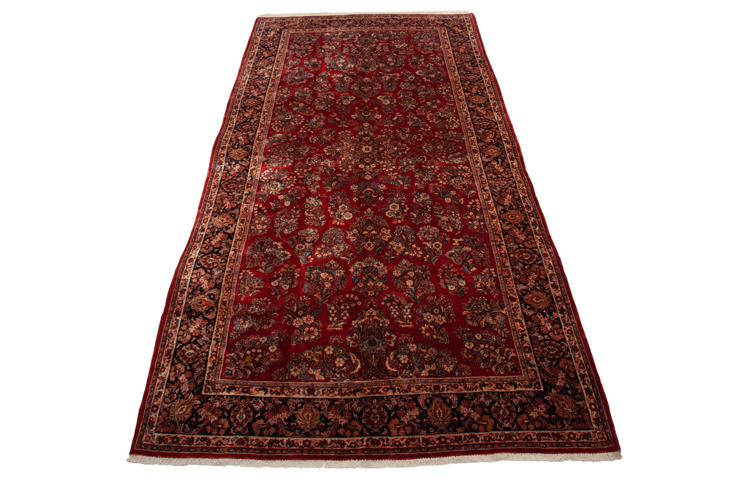 9x18 Vintage American Sarouk Carpet