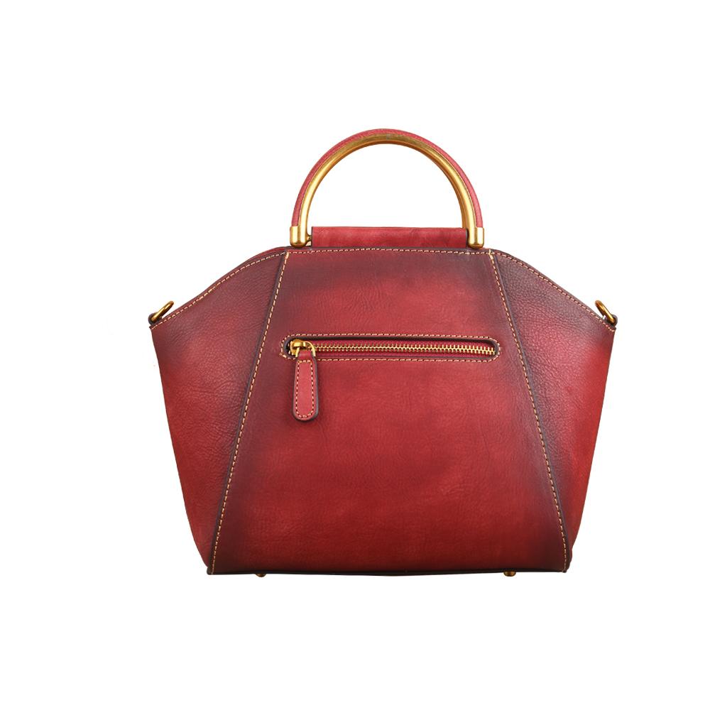 Rossie Viren Women's  Women Vintage Leather Handbag Shoulder Purse Satchel Tote Crossbody Bag