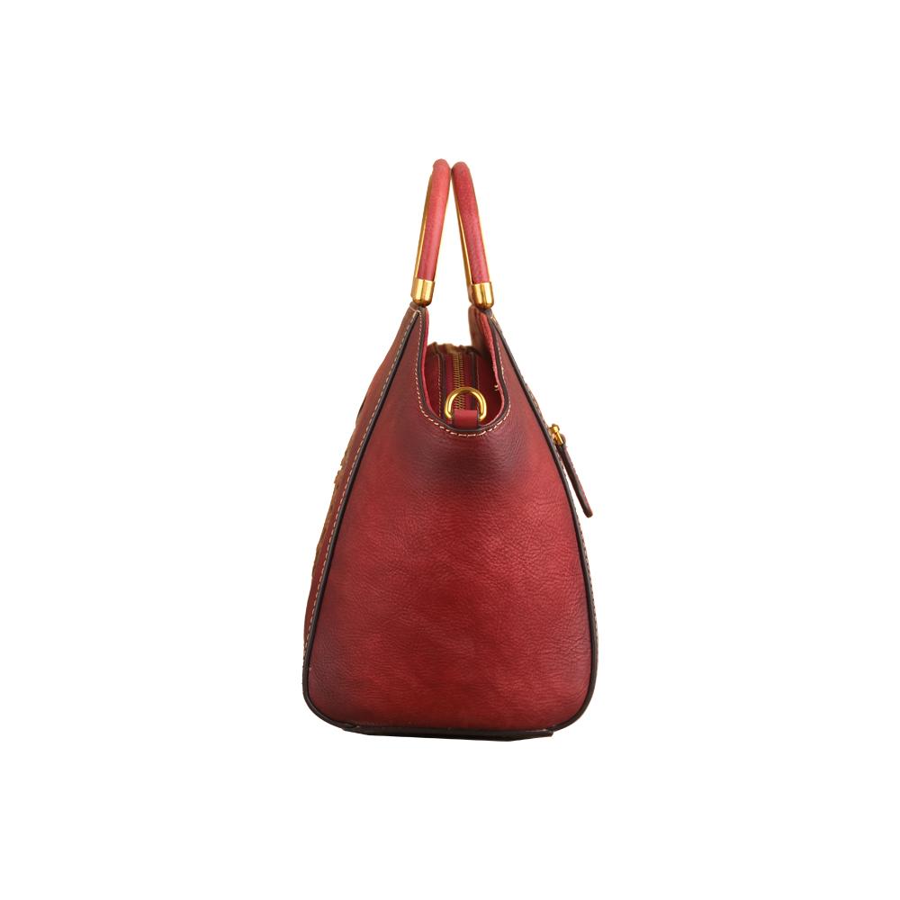 Rossie Viren Women's  Women Vintage Leather Handbag Shoulder Purse Satchel Tote Crossbody Bag